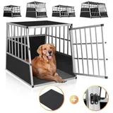 CADOCA Hundetransportbox L 90 x 66 x 72 cm Schwarz