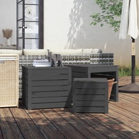 3-tlg. Gartenbox-Set Grau Massivholz Kiefer , Gartenboxen Design 2024