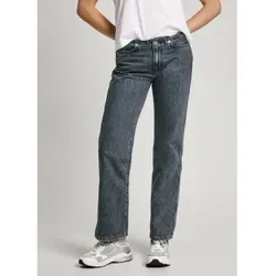 Pepe Jeans für Damen. PL204828 Jeans Straight Lw Holzkohle blau (27/30), Lässig, Baumwolle, Denim, Nachhaltig