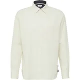 s.Oliver Regular Fit: Baumwollhemd mit Struktur und Brusttasche - creme - 3XL