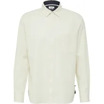 s.Oliver Regular Fit: Baumwollhemd mit Struktur und Brusttasche - creme - 3XL
