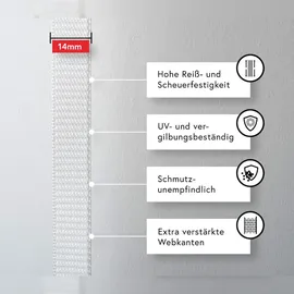 BAUHELD 6m Rollladengurt 14mm Weiß