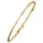 Jobo Steg-Panzerarmband bicolor 333 Gelbgold 19 cm