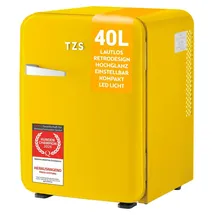 First Austria Retro Mini-Kühlschrank 40 l 56,2 cm hoch Gelb