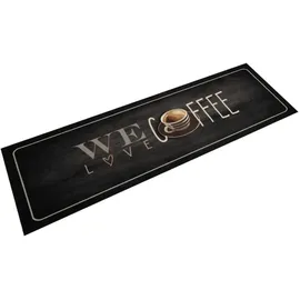 vidaXL Küchenteppich Waschbar Kaffee 45x150 cm Samt