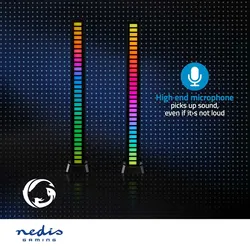 Nedis Spiellicht - RGB - Batteriebetrieben - Benutzt für: Desktop / Notebook - Schwarz