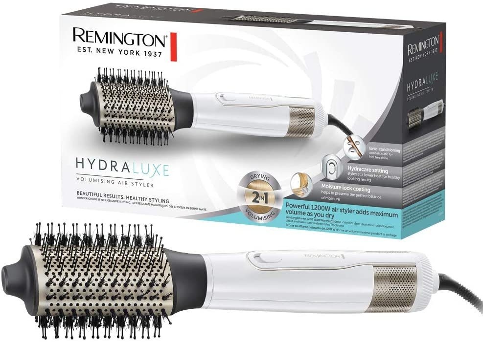 Remington Multihaarstyler Warmluftstyler AS8901 Hydraluxe Haartrockner & Volumenbürste 1200W