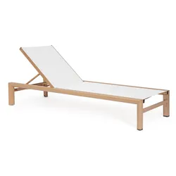 Gartenliege Skipper aus Aluminium, Weiß
