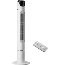 Tectake Turmventilator 110 cm Weiß