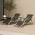 [en.casa] Binetto Set 3-tlg. Grau/Schwarz