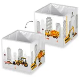 Herding Aufbewahrungsbox Baustelle 30 x 30 x 30 cm 1-tlg. mehrfarbig