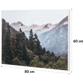 Klarstein Infrarotheizung mit Thermostat, 500W Elektroheizung, Smart Home Bild-Infrarotheizung zur Wandmontage, IR mit IoT/WiFi App-Control, Feucht... - Bunt