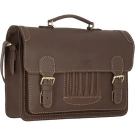 Mika Reed Aktentasche Leder 39 cm braun
