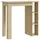 vidaXL Bartisch mit Regal 102 x 50 x 103,5 cm Braun