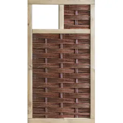 T&J LABO-3D Weidengeflechtzaun 94x180 mit 1 Fenster oben