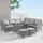 Svita Madison Rattan-Lounge Ecksofa grau
