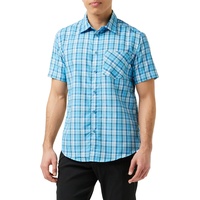 CMP CMP, Short-Sleeved Shirt with Pocket, Sky-Bianco-Regata, 46