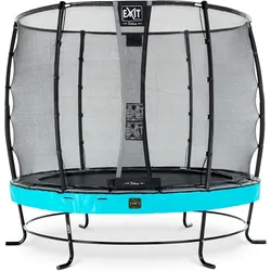 EXIT Elegant Premium Trampolin ø253cm mit Deluxe Sicherheitsnetz - blau 250 CM