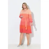 MIAMODA Strickkleid Midi Farbverlauf Orange 58/60