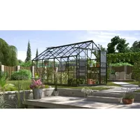 Vitavia Gewächshaus Jupiter 11500 Schwarz 11,5 m2 inkl. Fundament