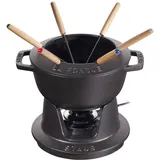 Staub Fondue-Set 18 cm, Schwarz