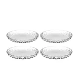 LEONARDO Speiseteller »Teller CUCINA OPTIC, 18 cm, 4er-Set«, (Set, 4 St.), spülmaschinengeeignet, farblos