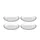 LEONARDO Speiseteller »Teller CUCINA OPTIC, 18 cm, 4er-Set«, (Set, 4 St.), spülmaschinengeeignet, farblos
