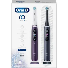 Oral-B iO Series 8 violet ametrine + 2. Handstück black onyx + Aufsteckbürste 3 St.