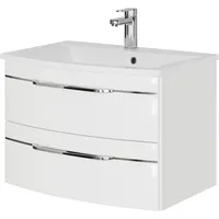 Saphir »Serie 7045 Mineralmarmor-Waschtisch und Unterschrank, 71,5 cm breit«,