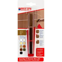 edding 8901 Möbel-Reparatur-Wachs-Set nussbaum (3er Blister)