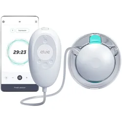 elvie Elektrische Einzelmilchpumpe, Stride2, weiss | transparent