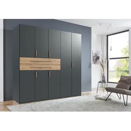 WIMEX Drehtürenschrank Digit 225 x 208 x 58 cm Schwarz