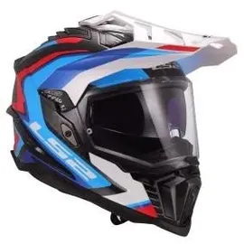 LS2 MX701 Explorer Carbon Frontier II Gloss White Blue XL