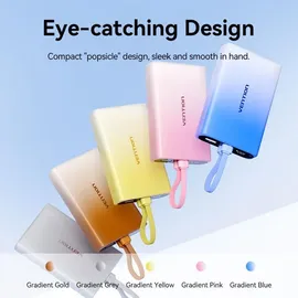 Vention Powerbank Vention 10000 mAh 22,5W Gelb USB-C Lightning USB-A