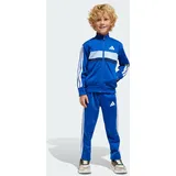 adidas Seasonal Essentials Tiberio 3-Streifen Tricot Trainingsanzug Team Royal Blue / White / Glow Blue 110