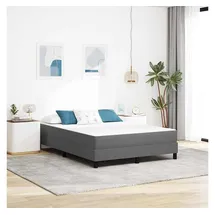 vidaXL Taschenfederkernmatratze Hellgrau 140 x 200 cm Mittelhart