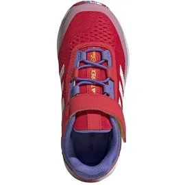 adidas Terrex Agravic Flow X Disney Trail Running Shoe Sneaker, Pure Ruby/Dash Grey/Yellow, 25 EU