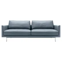 creation by rolf benz 4-Sitzer "CR.414, Designsofa, Loungesofa", blau (blaugrau), B:240cm H:91cm T:106cm, CREATION BY ROLF BENZ, Sofas, Wahlweise aus Leder oder Chenille
