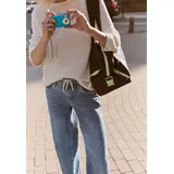 street one studio Mid Waist Wide Leg Jeans, im Loose Fit light Blue wash, 30 - 30W / 30L