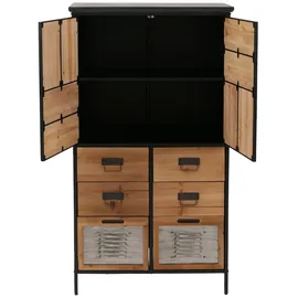 Mendler Apothekerkommode 136 x 73 x 35 cm Beige