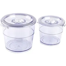 Magic Vac Vakuumbehälter Set rund weiß 2 x 2,0 l und 4,0 l
