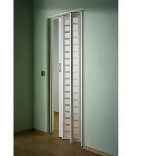 Marley Glas-Falttür New Generation  (Weiß, Satiniertes Glas, 86 x 205 cm)