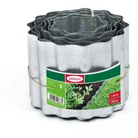 Bellissa Rasenkante Welle 500 x 20 cm 5 m silber