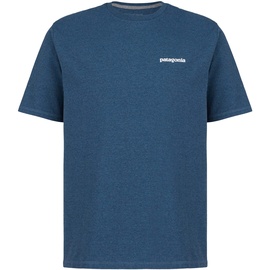 Patagonia Herren T-Shirt P-6 Logo Responsibili utility blue, blau S