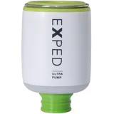 Exped Ultra Pump - High Power Tragbare Elektrische Luftpumpe für Camping Pad, Wiederaufladbarer Akku mit USB-C Port, Camping Gadget, Flechten/Weiß