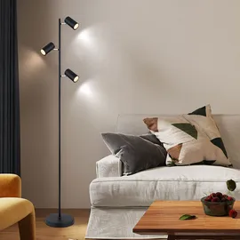 GLOBO Stehlampe 3-flg. 154,0 cm schwarz