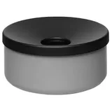 Proregal Robuster Tischascher HxBxT 8x15,5x15,5cm | Stahl Silber | Ascher Aschenbecher