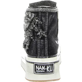 nan-ku Damen Plateau-Sneaker Schwarz 40