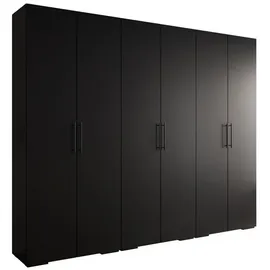 abiks möbel Drehtürenschrank INOVA 300 x 236,7 x 47 cm Schwarz