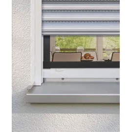 Schellenberg Eckverbinder-Set, Steckmontage Insektenschutzrahmen, Premium anthrazit